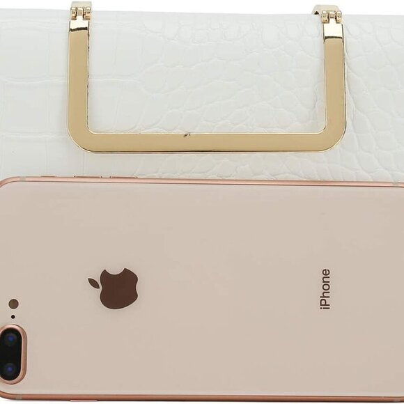 Small Crocodile Print Clutch Bag PU Alligator Handbag Women’s Clutch Purse - Picture 5 of 7